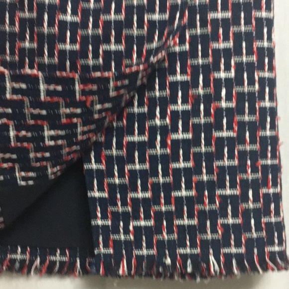 Navy Blue Talbots Tweed Skirt - Picture 3 of 8